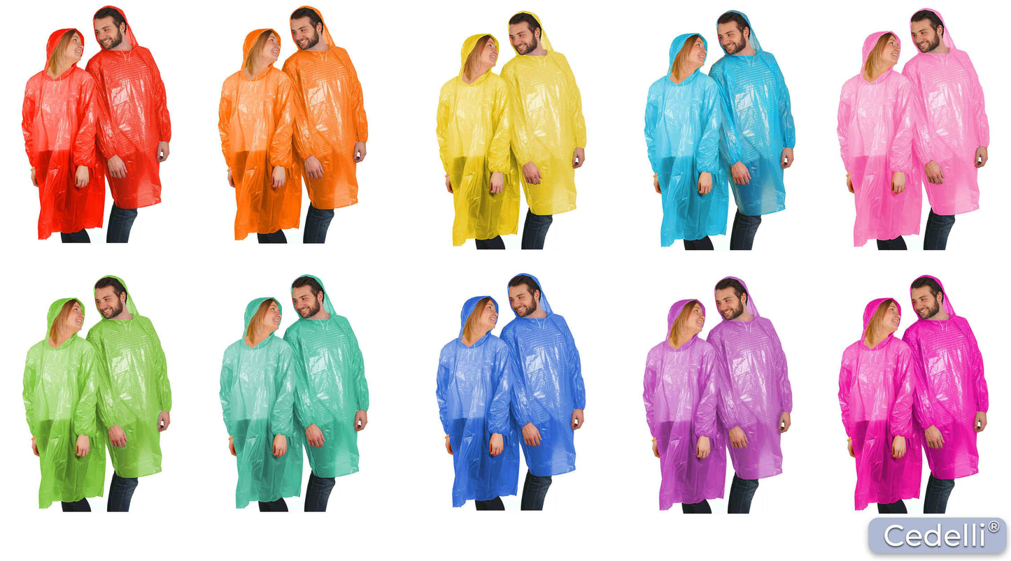 Einweg-Regenponcho in vielen Farben anpassbar bei Cedelli