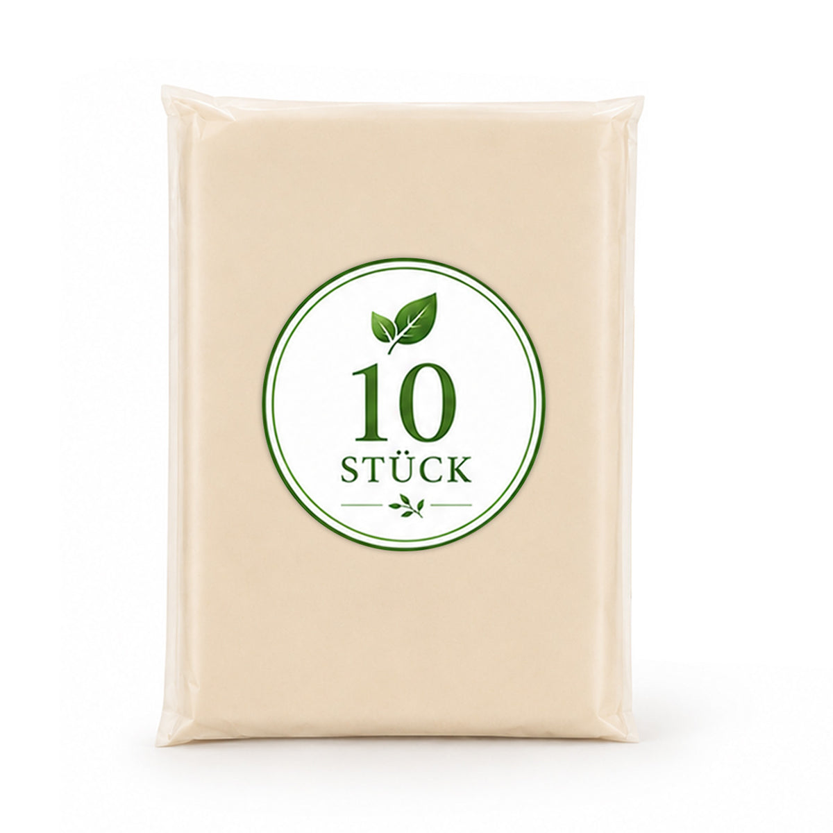 10 Stück | BIO Regenponcho -  Poncho & Umverpackung Blanko