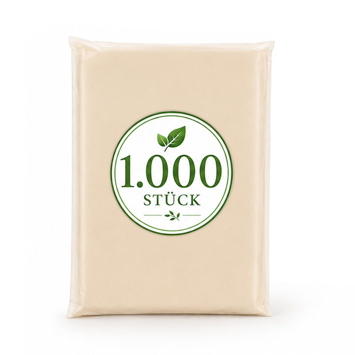 1000 Stück | BIO Regenponcho -  Poncho & Umverpackung Blanko