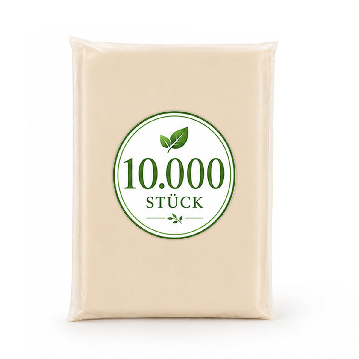 10.000 Stück | BIO Regenponcho -  Poncho & Umverpackung Blanko