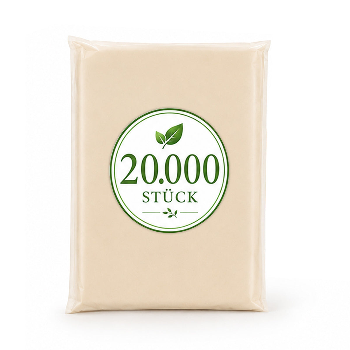 20.000 Stück | BIO Regenponcho - Poncho & Umverpackung blanko