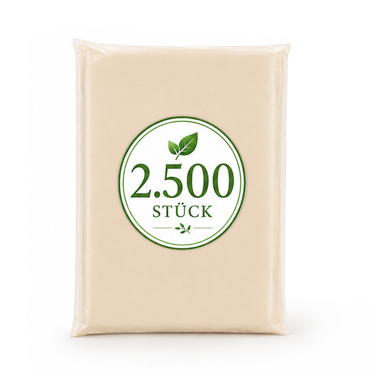 2500 Stück | BIO Regenponcho -  Poncho & Umverpackung Blanko