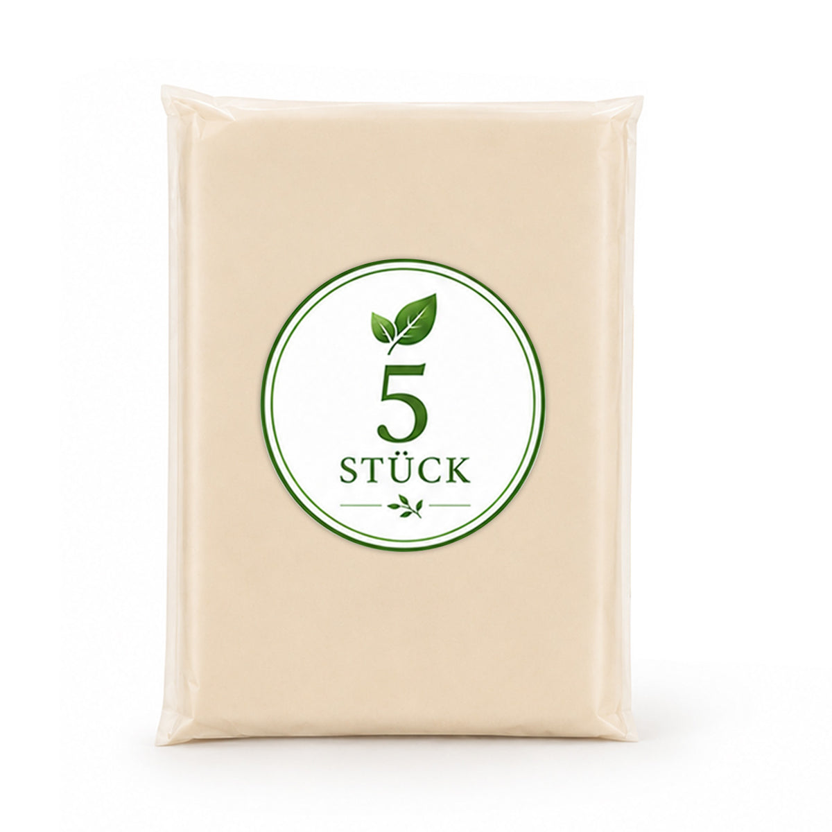 5 Stück | BIO Regenponcho -  Poncho & Umverpackung Blanko