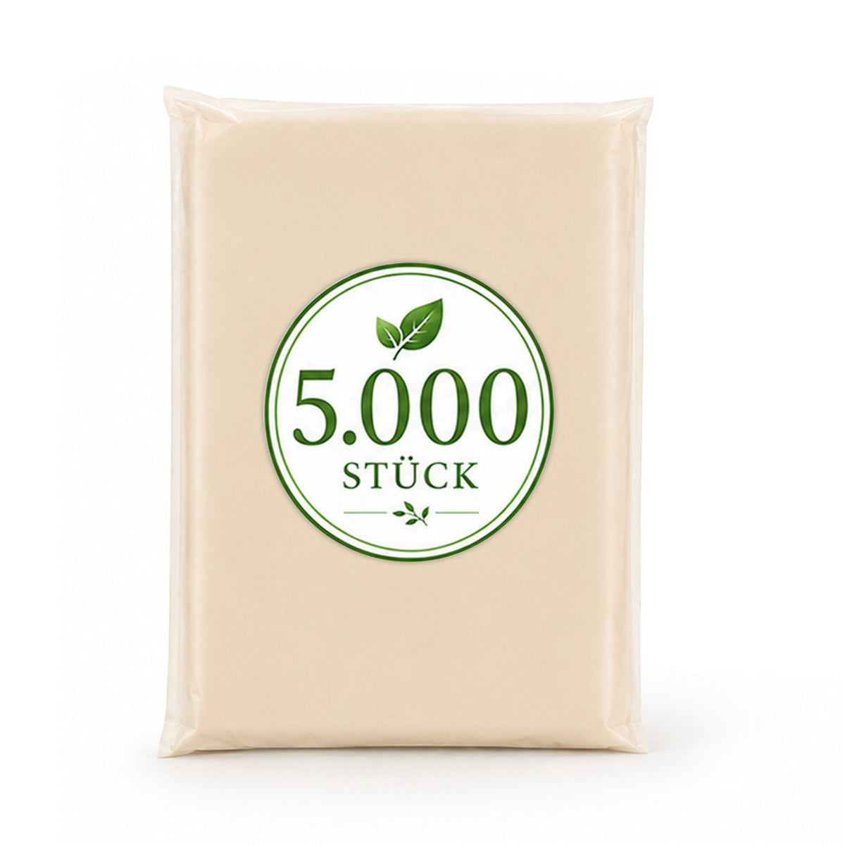 5000 Stück | BIO Regenponcho -  Poncho & Umverpackung Blanko