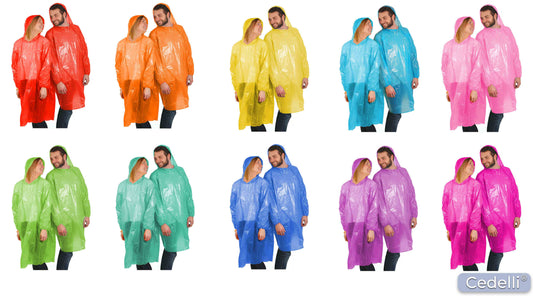 Einweg-Regenponcho in vielen Farben anpassbar bei Cedelli