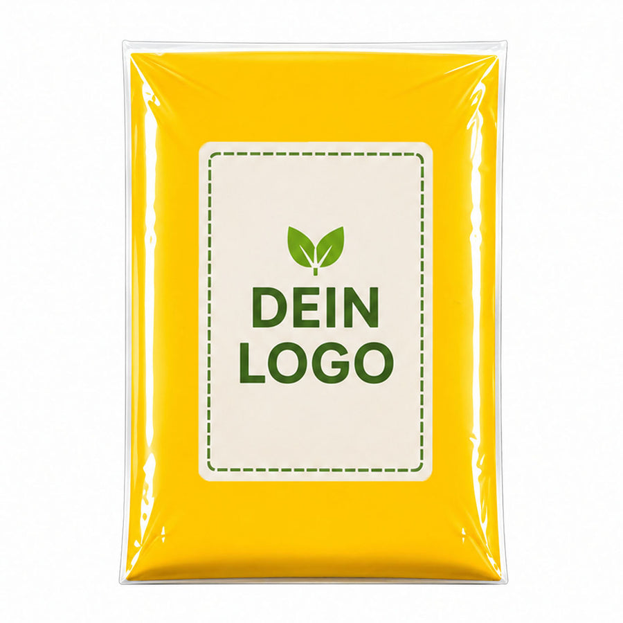Cedelli® Verpackung mit DIN-A7-Logo-Sticker