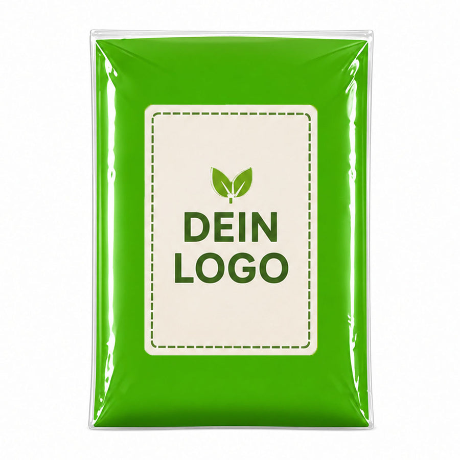 Cedelli® Verpackung mit DIN-A7-Logo-Sticker