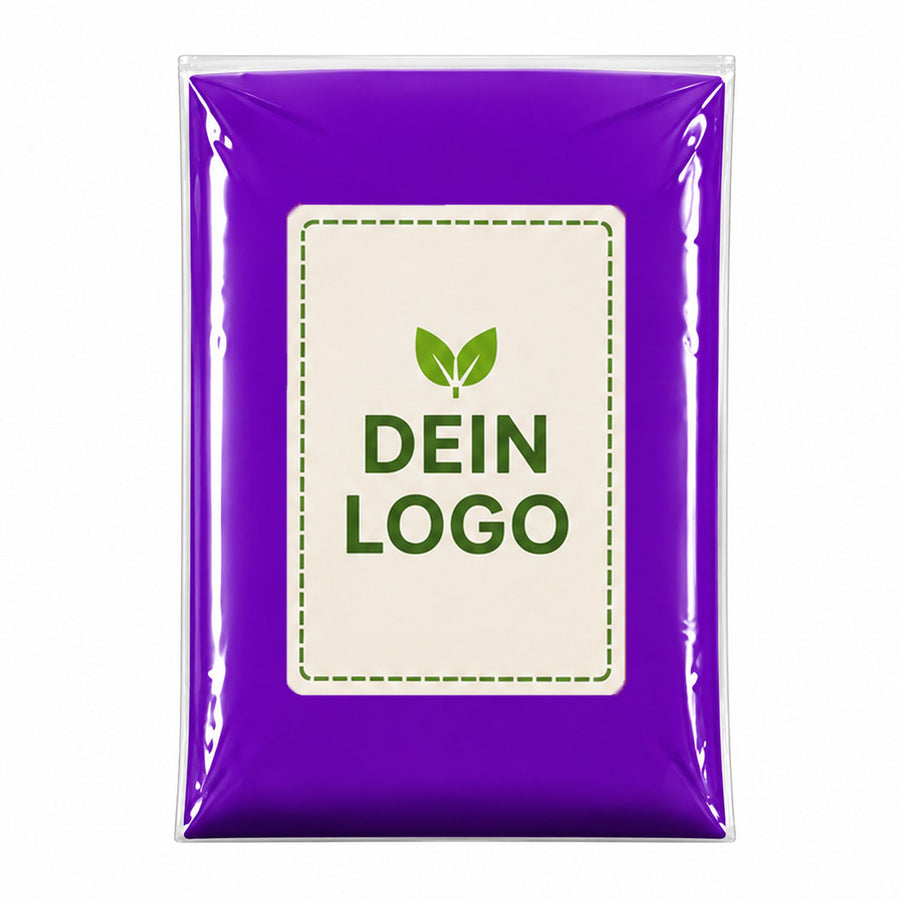 Cedelli® Verpackung mit DIN-A7-Logo-Sticker