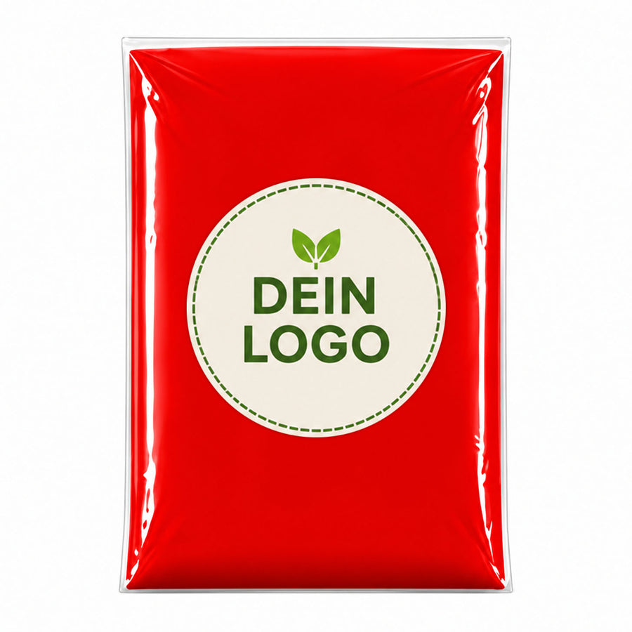 Cedelli® Verpackung mit rundem Logo-Sticker